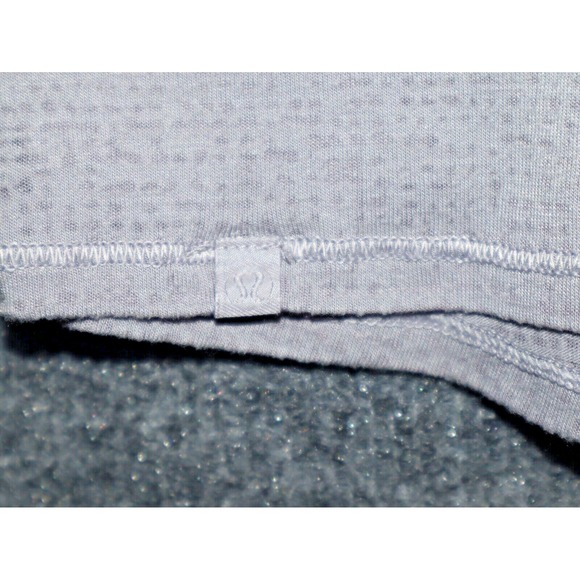 Lululemon Shirt Women 4 Purple Gray Tie Front Tank Top Yoga Athleisure Train Run - Picture 3 of 3